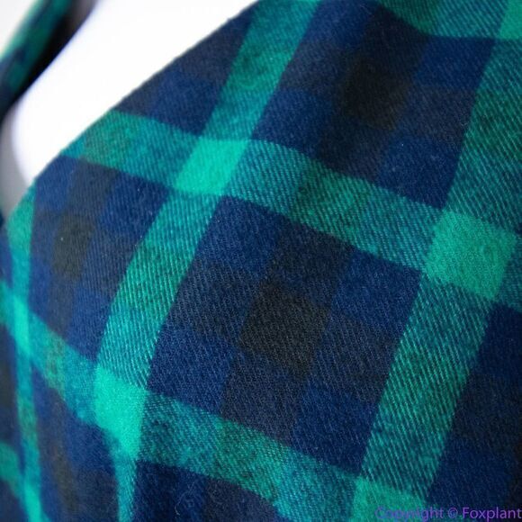 NEW Eloquii green Plaid V-Neck Dress with Side Slits tie waist, plus size 28 - Picture 12 of 16